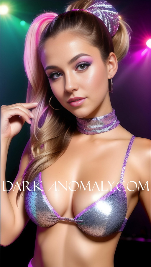 Up Close: Nightclub, Dancer, Stripper, Lingerie, Bra, Blonde