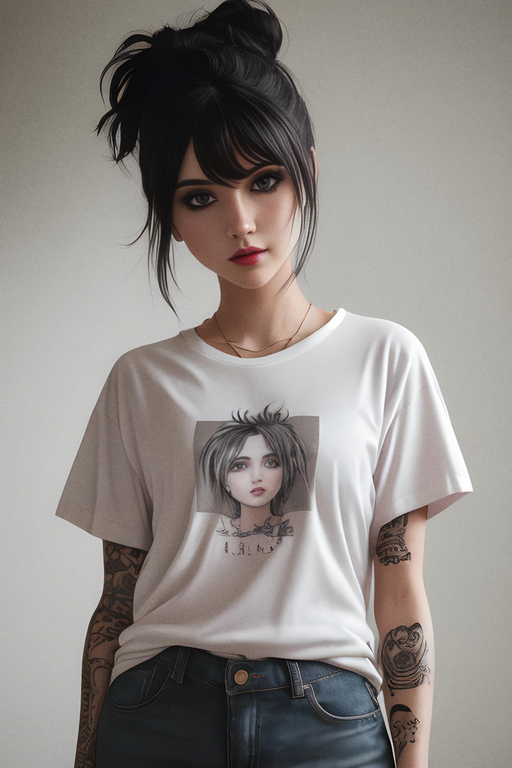 Coy Toy: Dark Hair, Raven, Emo Girl, Shirt, Edgy, 18, Teen